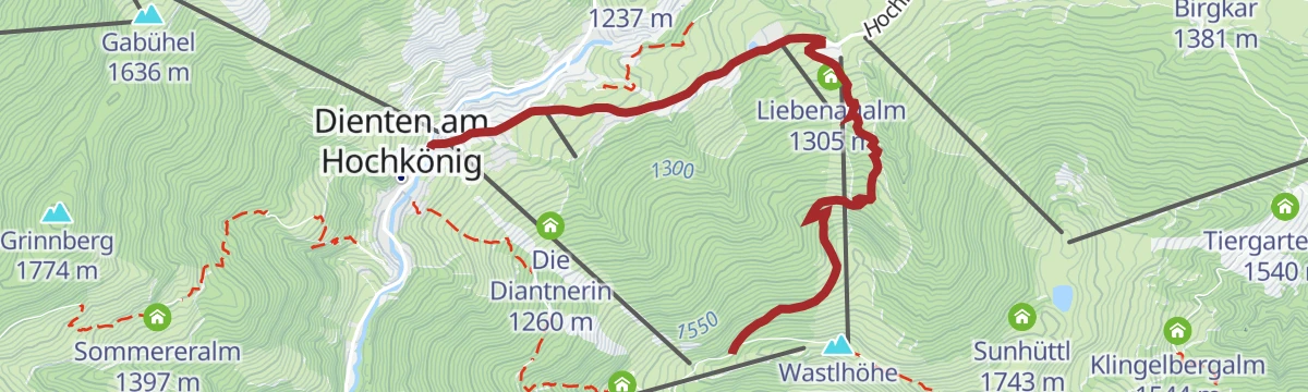 Route map: DI10 Nani & Mariedl MTB Trail